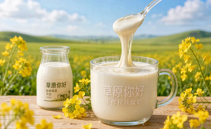 草原你好原味活菌酸奶